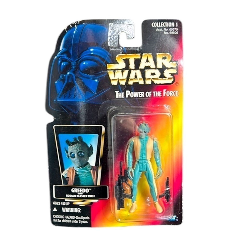 Vintage 1998 Star Wars Greedo With Rodlan Blaster Rifle Action Figure